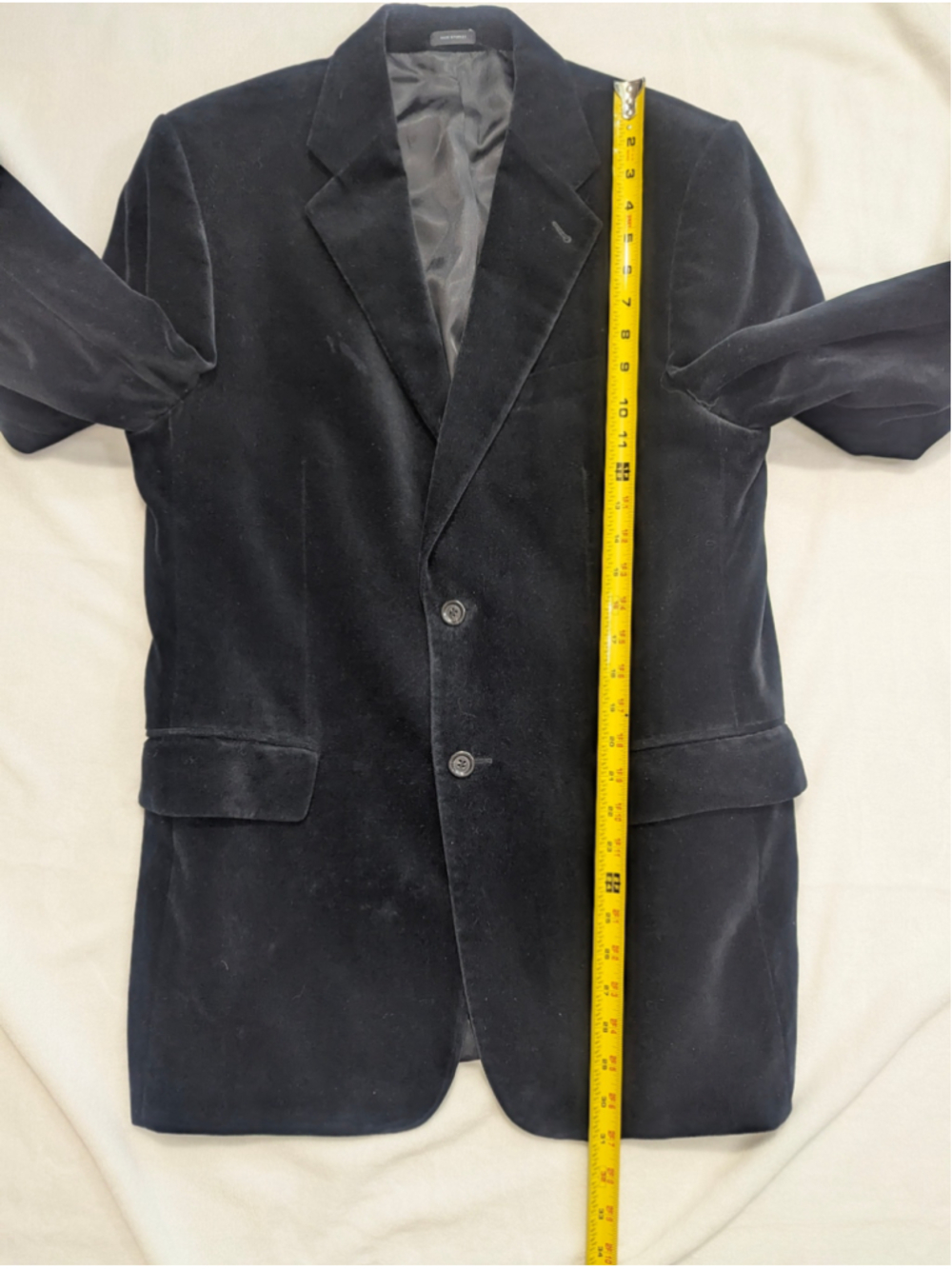 Express Men's Black Velvet Blazer Size 40R - Picture 9 of 11